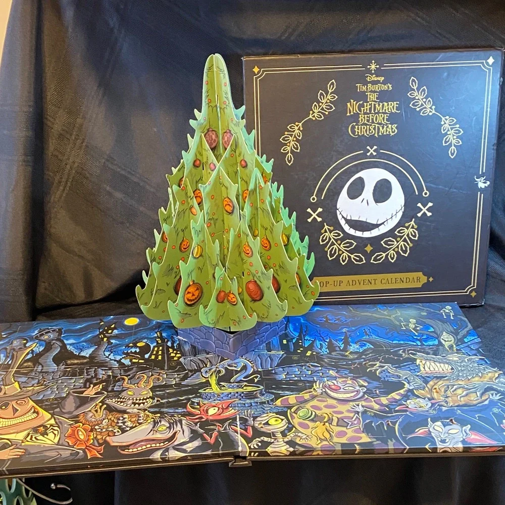 Disney Nightmare Before Christmas Pop-Up Calendar - Black and Gold